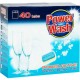 POWER WASH  Power Active 40 шт Таблетки для посудомоечной машины 