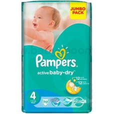 PAMPERS BabyDry 4 Maxi 70 buc